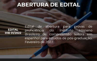 [Inscrições abertas] Prova de proficiência de compreensão leitora em Espanhol para estudos de pós-graduação